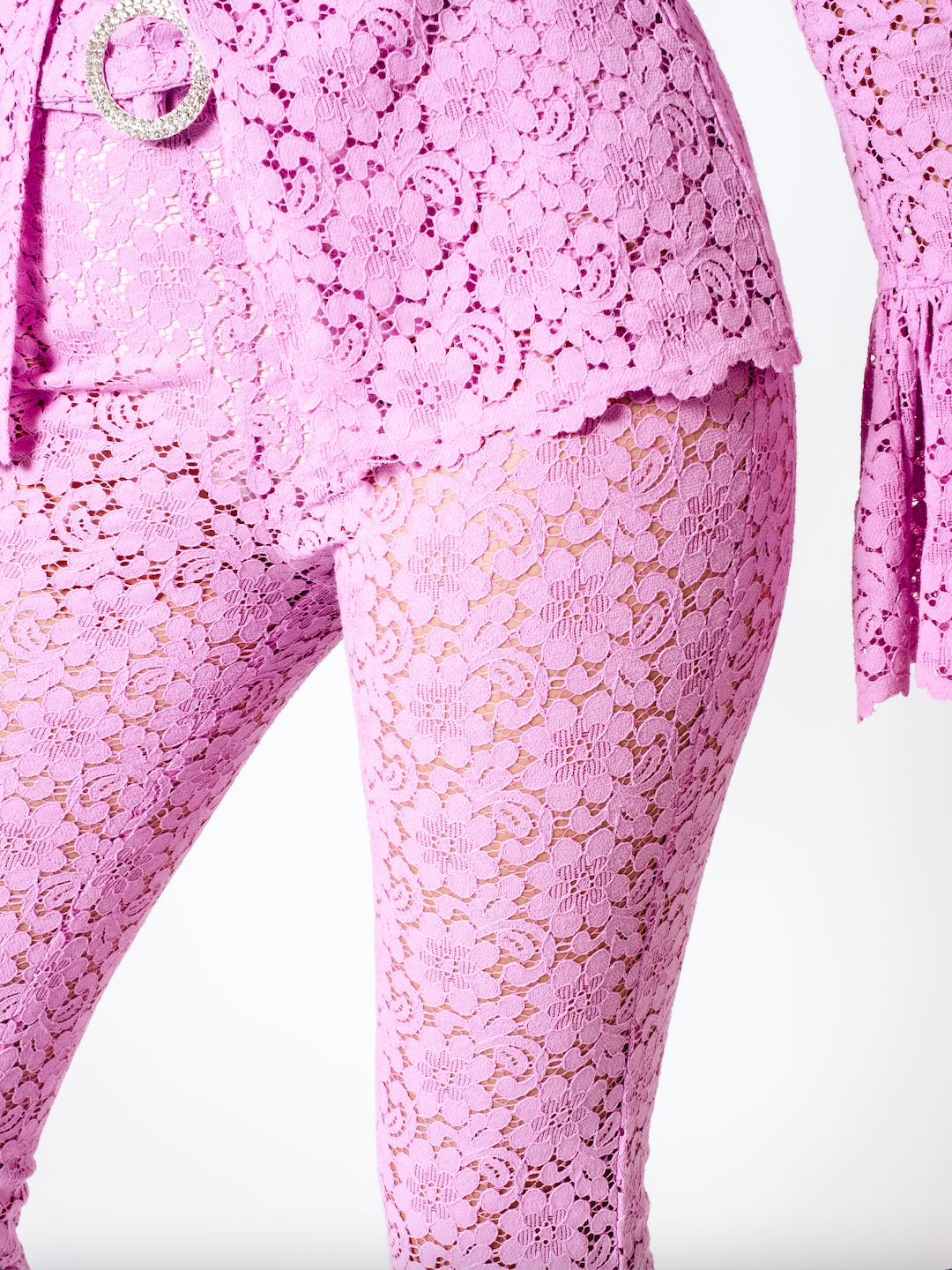 pink metallic pureluxe fabletics leggings, size xxs... - Depop